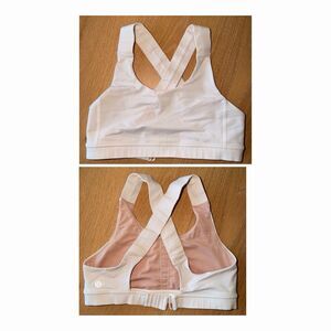Lululemon Women's  Criss Cross Sport Bra White Size 8